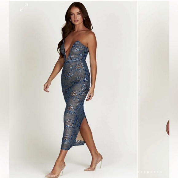 Meshki Harriet Sequin Maxi Dress XS - Picture 2 of 6